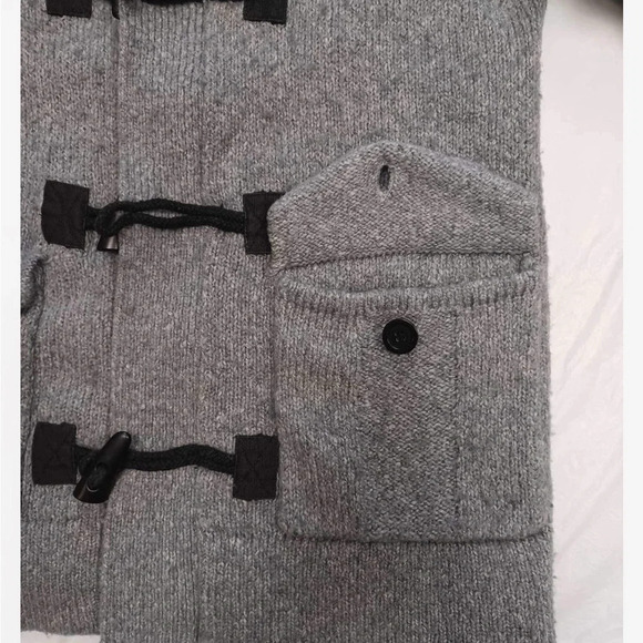 Topman  Wool Blend Hooded Cardigan Toggle Closure Size Small - Picture 6 of 10